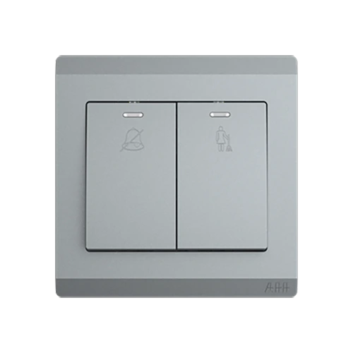 ABB Inora 2 Gang Switch DND/MUR with Neon 10A