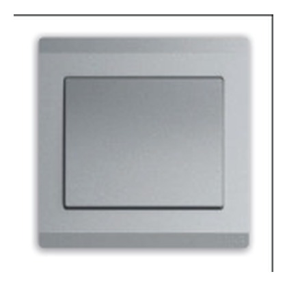 ABB Inora BL101-G 1 Gang 1 Way Switch, 10A (Classic Grey)