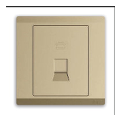 ABB Inora BL321-PG 1 Gang Telephone Outlet (Royal Gold)