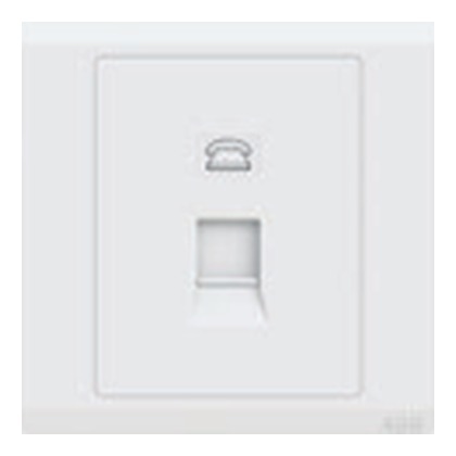 ABB Inora BL321 1 Gang Telephone Outlet (White)