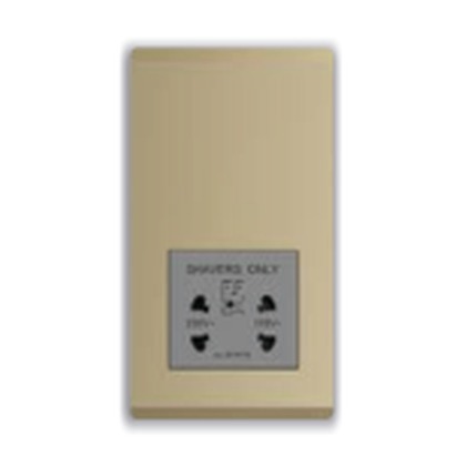 ABB Inora BL401-PG 115-230V Shaver Socket (Royal Gold)