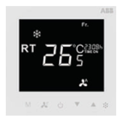 ABB Inora BR417 Thermostat, ON/OFF (2/3 wires) (White)