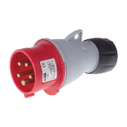 ABB 463P6 63A 3P+N+E (400V) IP44 Industrial Male Plug