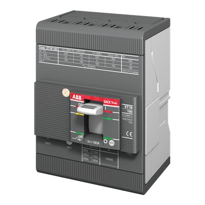 ABB SACE Tmax XT1C 160 TMD 50-500 4P (50A, 25kA) Moulded Case Circuit Breaker (MCCB)