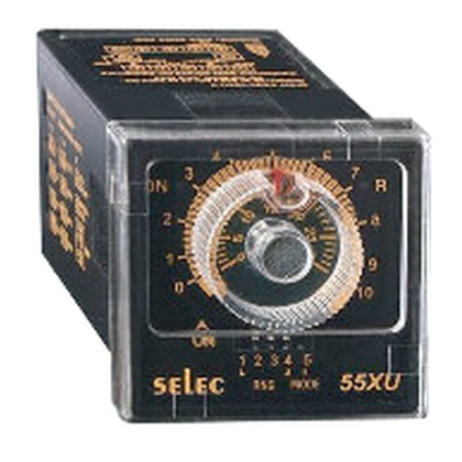 Selec 55XC-P8 8-Pin Plug-In 48x48mm Multifunction / Cyclic Analog Timer (20-240V AC/DC)