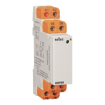 Selec 600PSR Slim 17.5mm DIN-Rail 3-Phase Sequence & Phase Failure Protection Relay